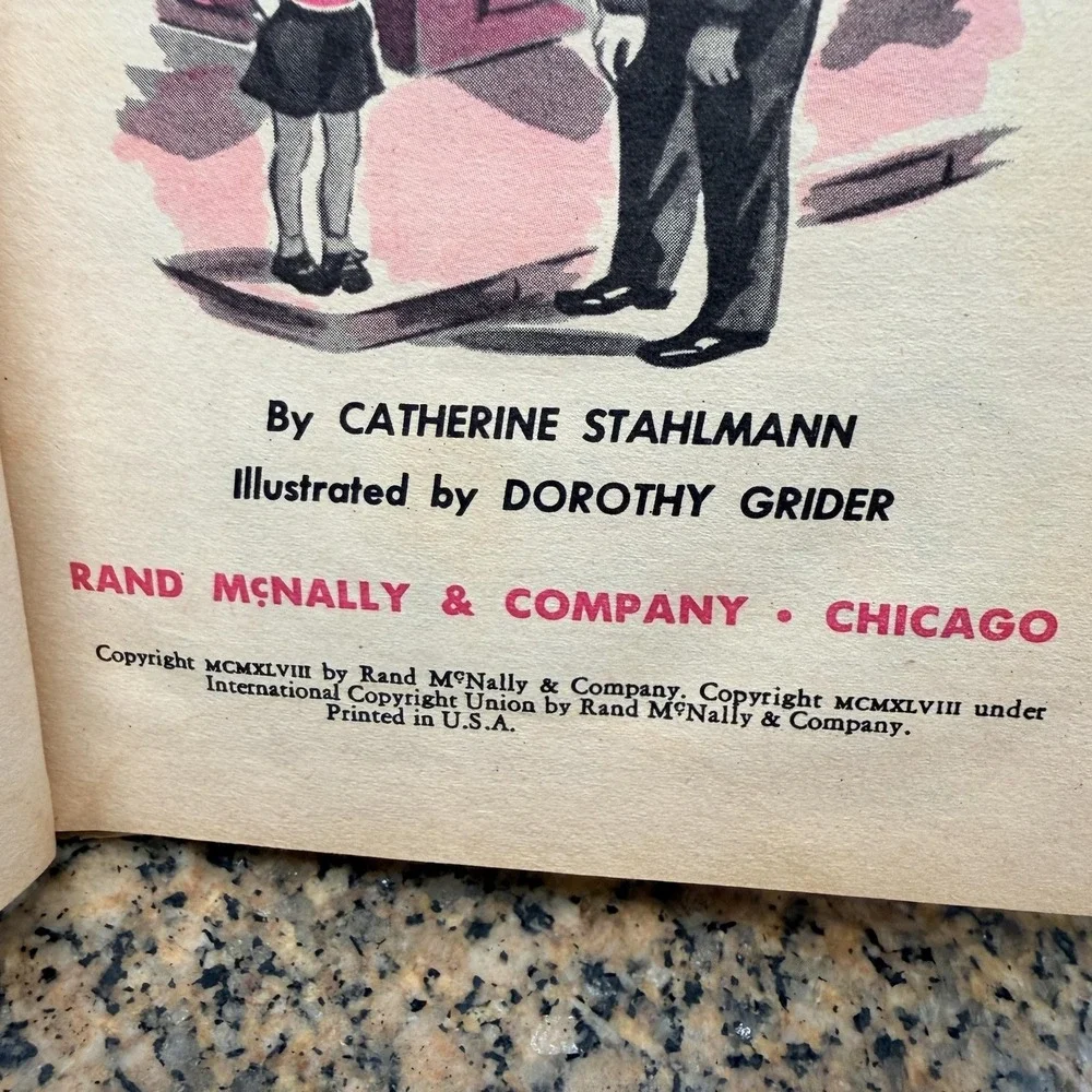 VTG 1948 Peter Pat And The Policeman Stahlmann Rand McNally Hardcover Book